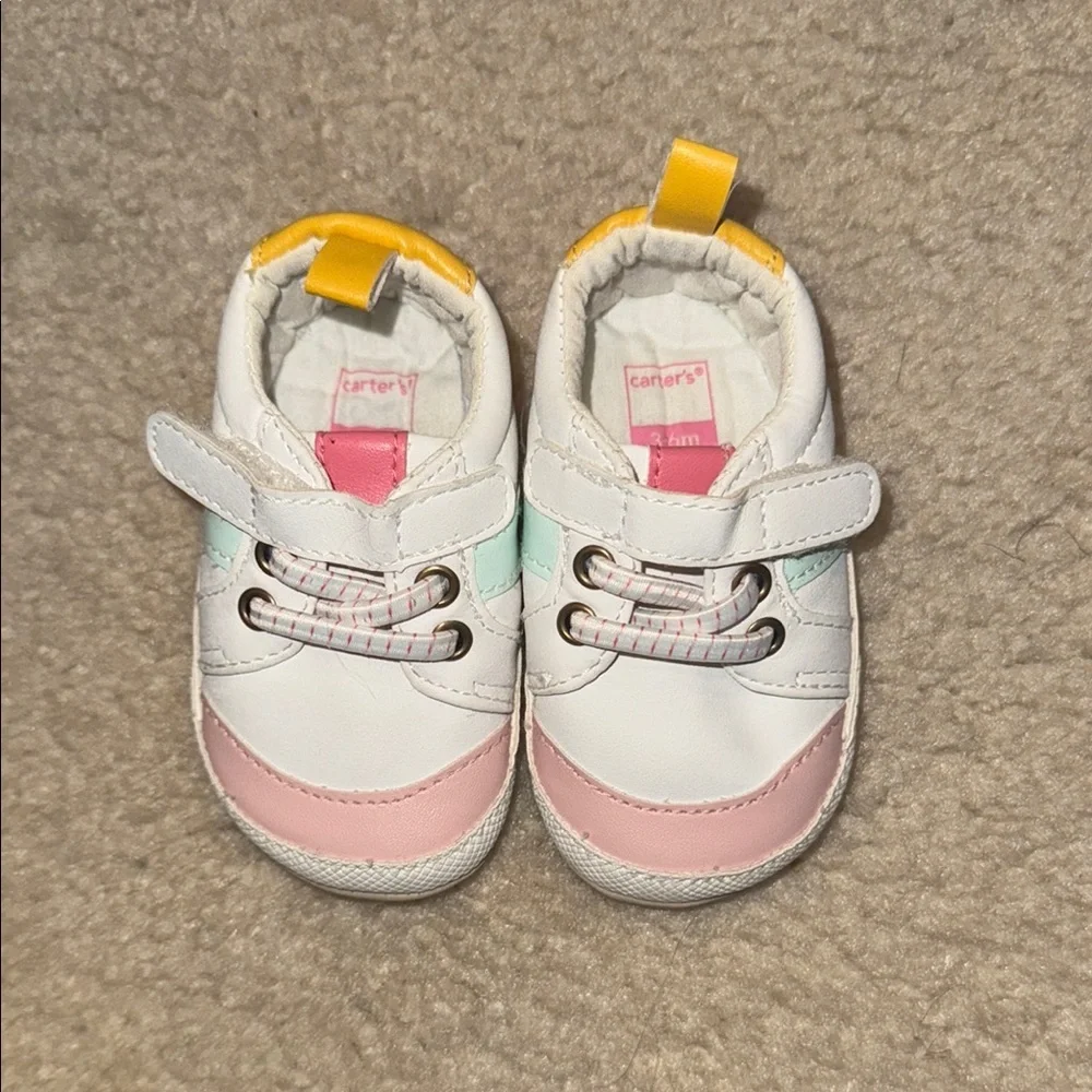 Carter's Kids Multi-Color Sneakers size 3-6 months